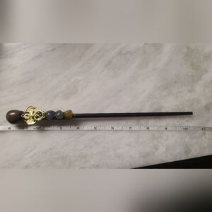 Wand With Dragon And Crystals